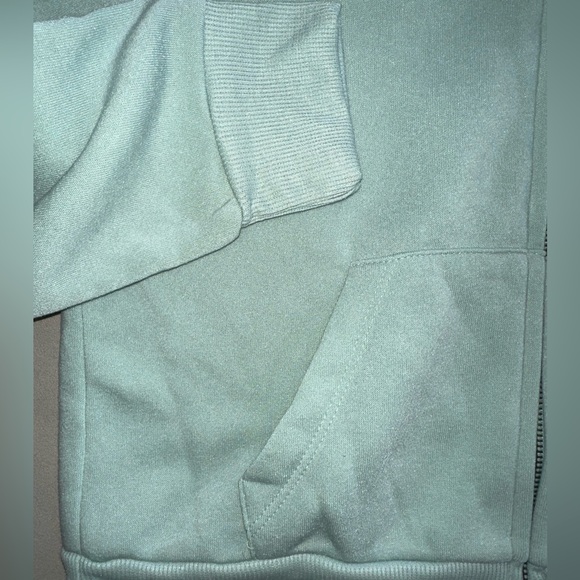 HIPPIE ROSE Juniors' Zip-Up Hoodie in Surf Spray - Picture 6 of 6